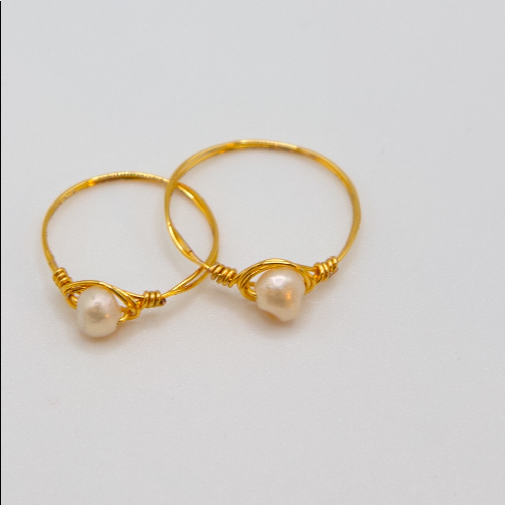 Freshwater Pearl Ring - 14k Gold Filled